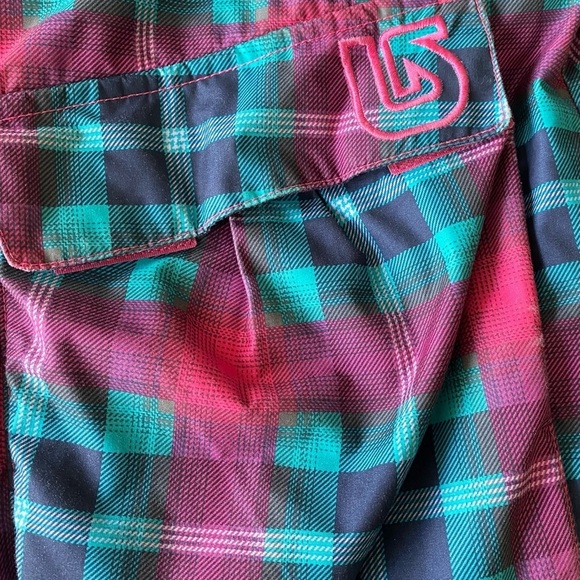 Burton Twist Bomber Jacket Girl’s XL US 18 Ski Snowboard Pink and Blue Plaid - Picture 6 of 8